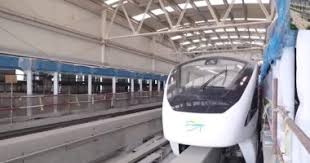 قطار مونوريل القاهرة أثناء التجارب